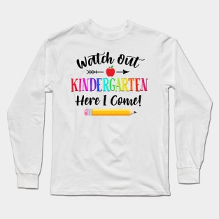 First Day of Kindergarten, Back to School, Preschool, First Grade Long Sleeve T-Shirt